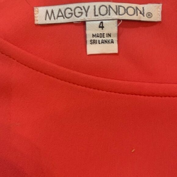 Size 4 Colour Block Maggy London Midi Dress - Picture 3 of 4